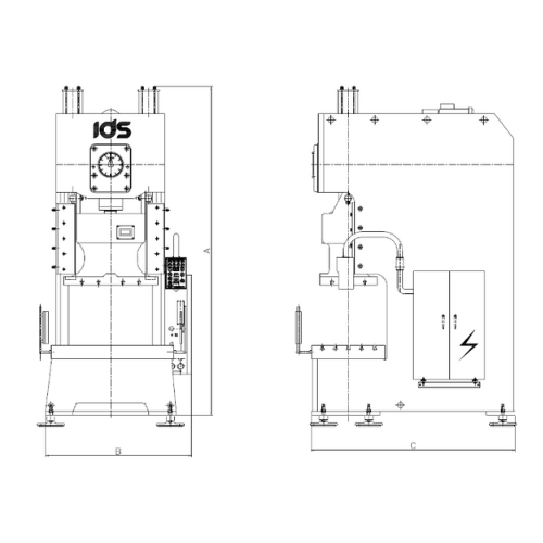 khung máy dập khung c ids dòng icsl