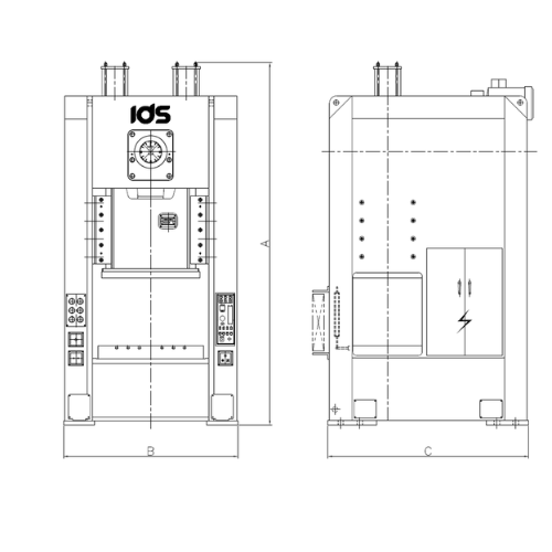 khung máy dập khung h một trục khuỷu ids dòng ilh1