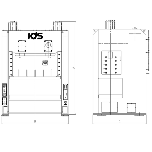 khung máy dập khung h một trục khuỷu ids dòng ih2